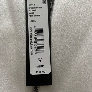 NWT Alice and Olivia Harmon Bodysuit Size S